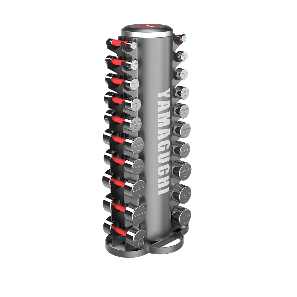 Набор стальных гантелей на стойке от 1 до 10 кг Yamaguchi Dumbbells Rack